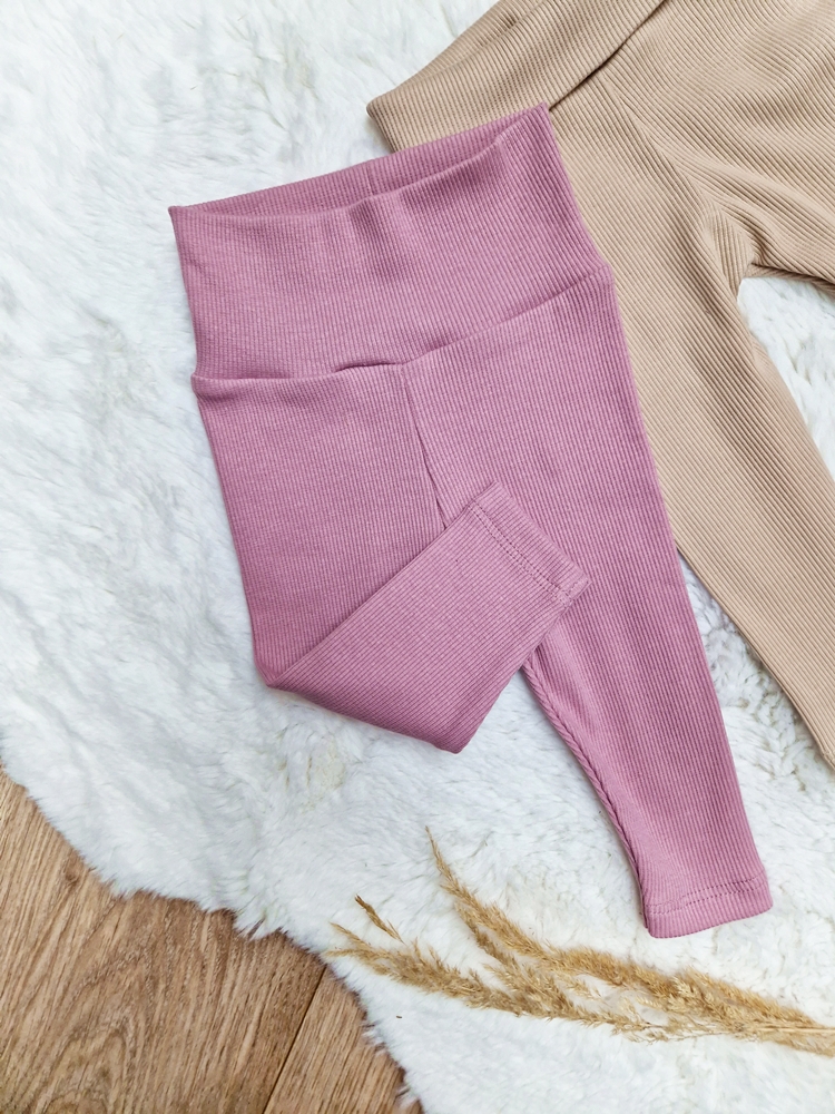 LEGGINSY prążkowane KOLORY