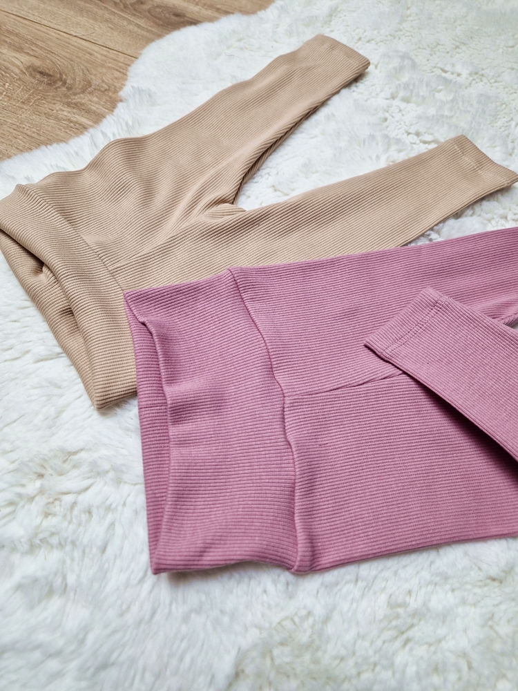 LEGGINSY prążkowane KOLORY