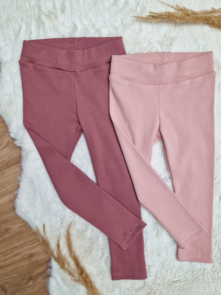LEGGINSY prążkowane KOLORY