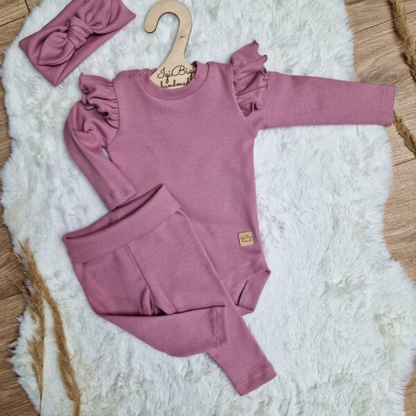 Body+legginsy prążkowane ORCHIDEA