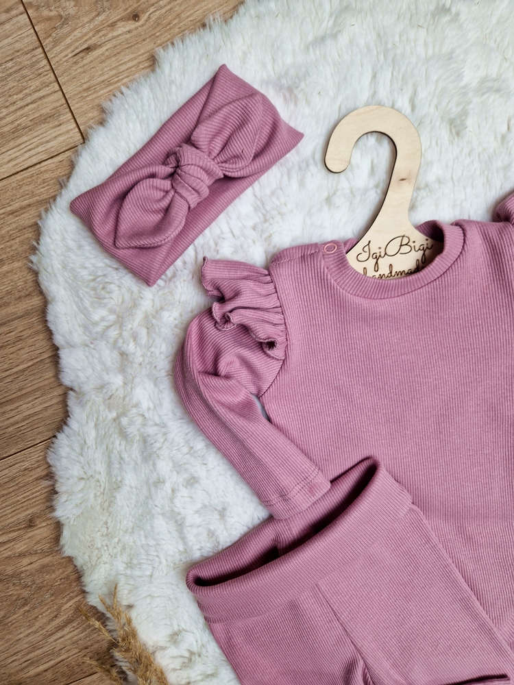 Body+legginsy prążkowane ORCHIDEA