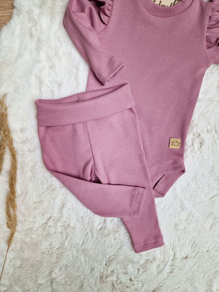 Body+legginsy prążkowane ORCHIDEA