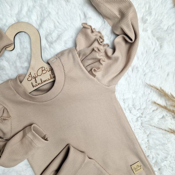 Body prążkowane BEŻ KLASYCZNY