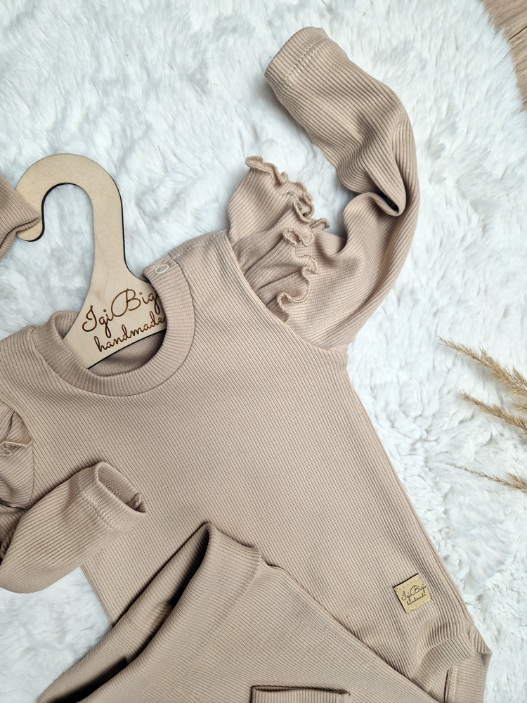 Body prążkowane BEŻ KLASYCZNY