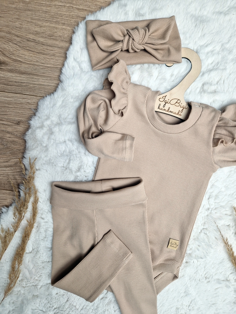 Body prążkowane BEŻ KLASYCZNY