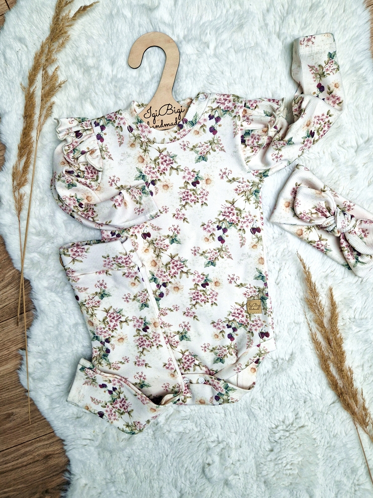 Body+legginsy prążkowane FOREST BLACKBERRIES