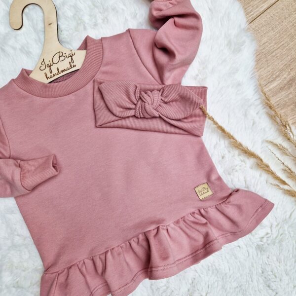 Tunika BELLA zestaw CIEMNY BRUDNY RÓŻ