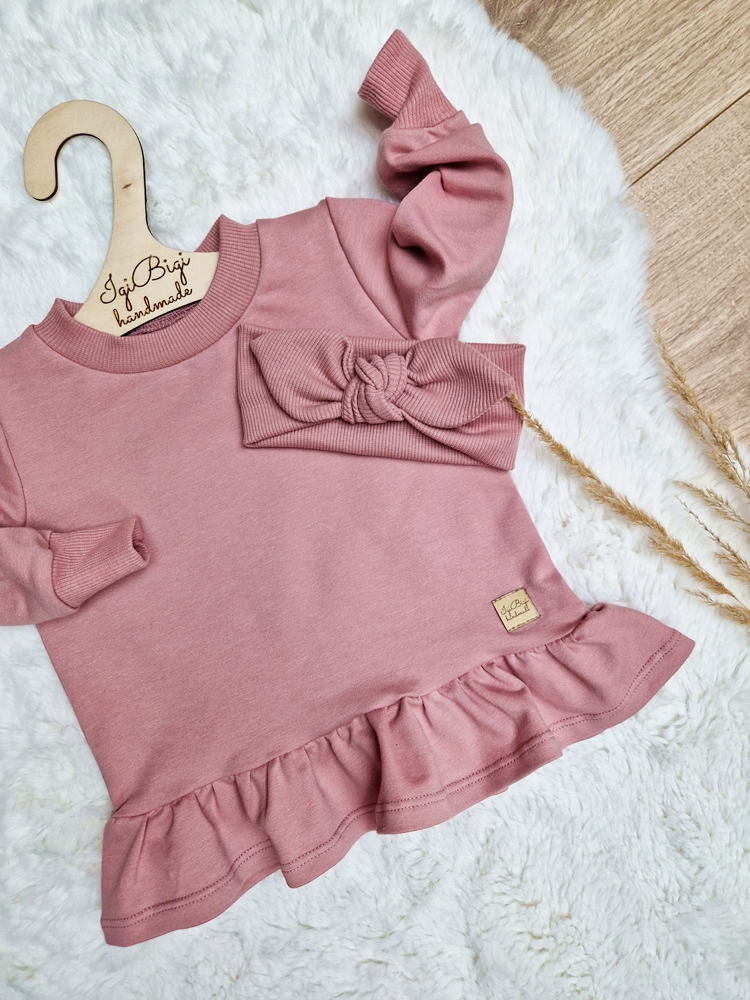 Tunika BELLA zestaw CIEMNY BRUDNY RÓŻ