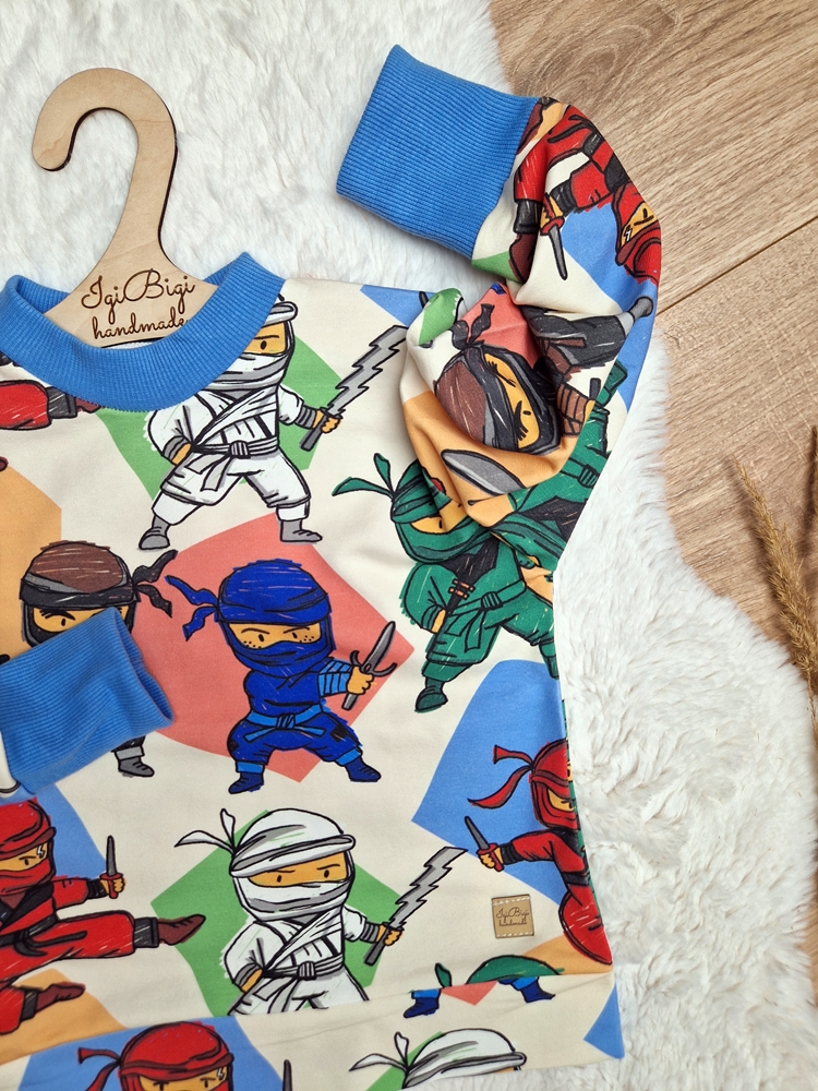 Bluza NINJA+spodnie LOW niebieski