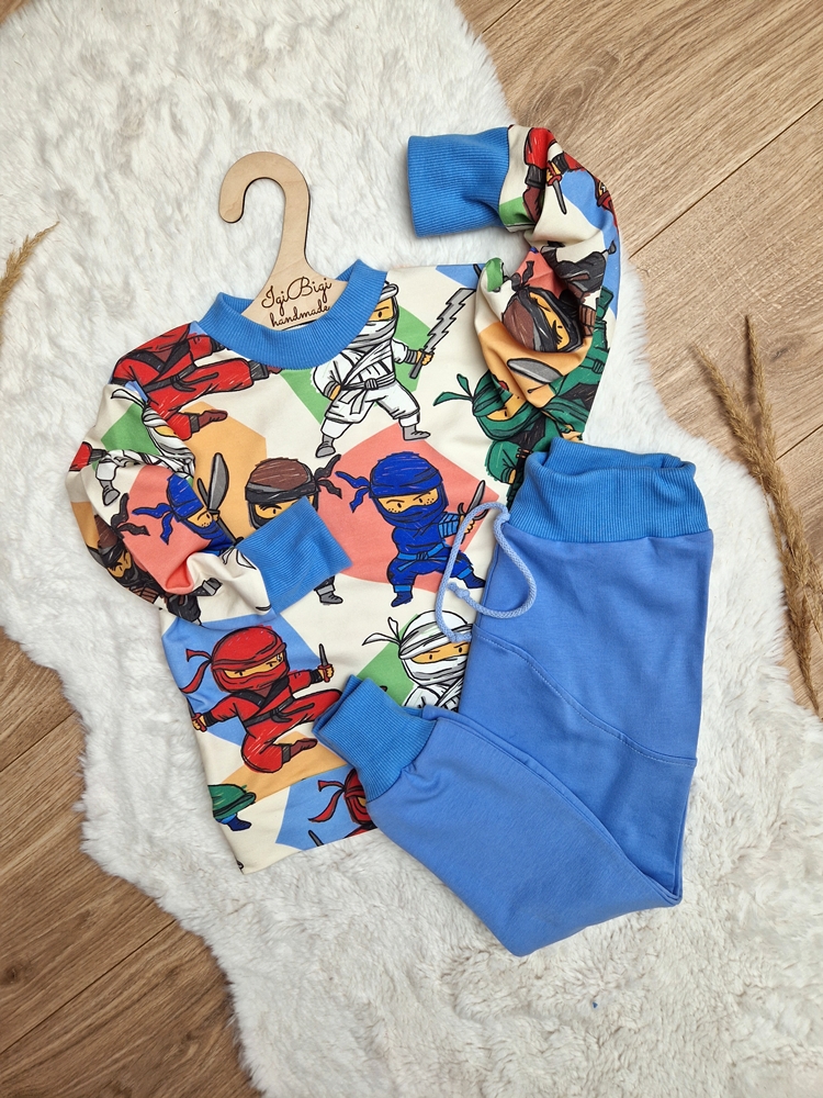 Bluza NINJA+spodnie LOW niebieski