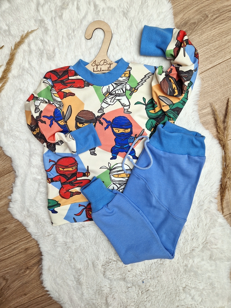 Bluza NINJA+spodnie LOW niebieski