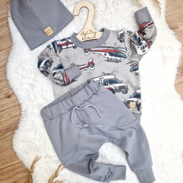 Bluza AMBULANCE+spodnie LOW popiel