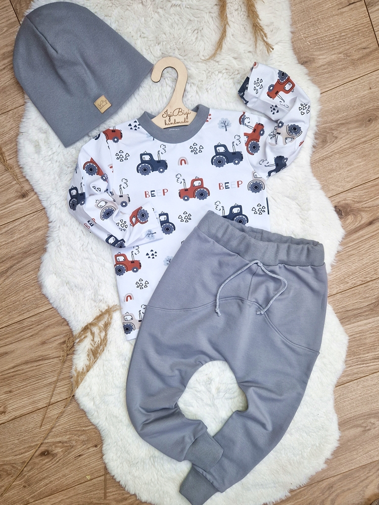 Spodnie chłopięce LOW popiel