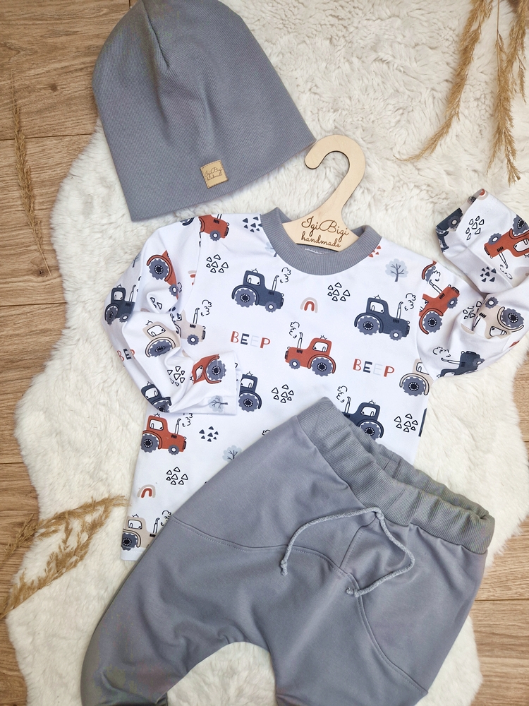 Spodnie chłopięce LOW popiel