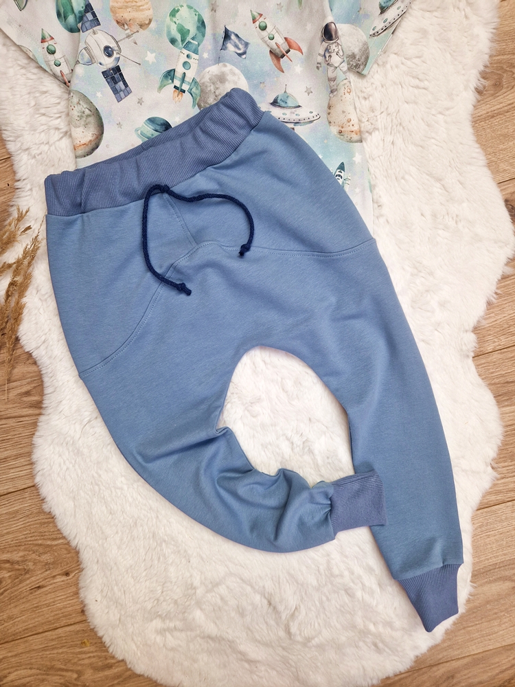 Spodnie chłopięce LOW brudny niebieski