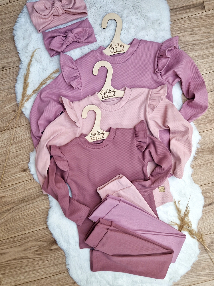 Bluzeczka+legginsy prążkowane KOLORY