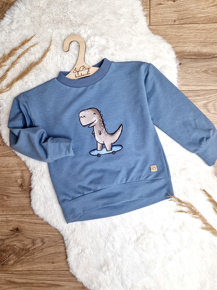 Bluza DINOROLL brudny niebieski