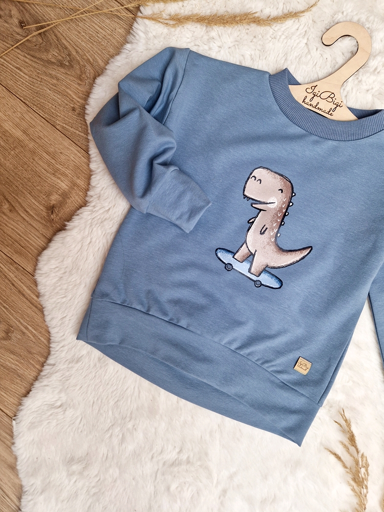 Bluza DINOROLL brudny niebieski