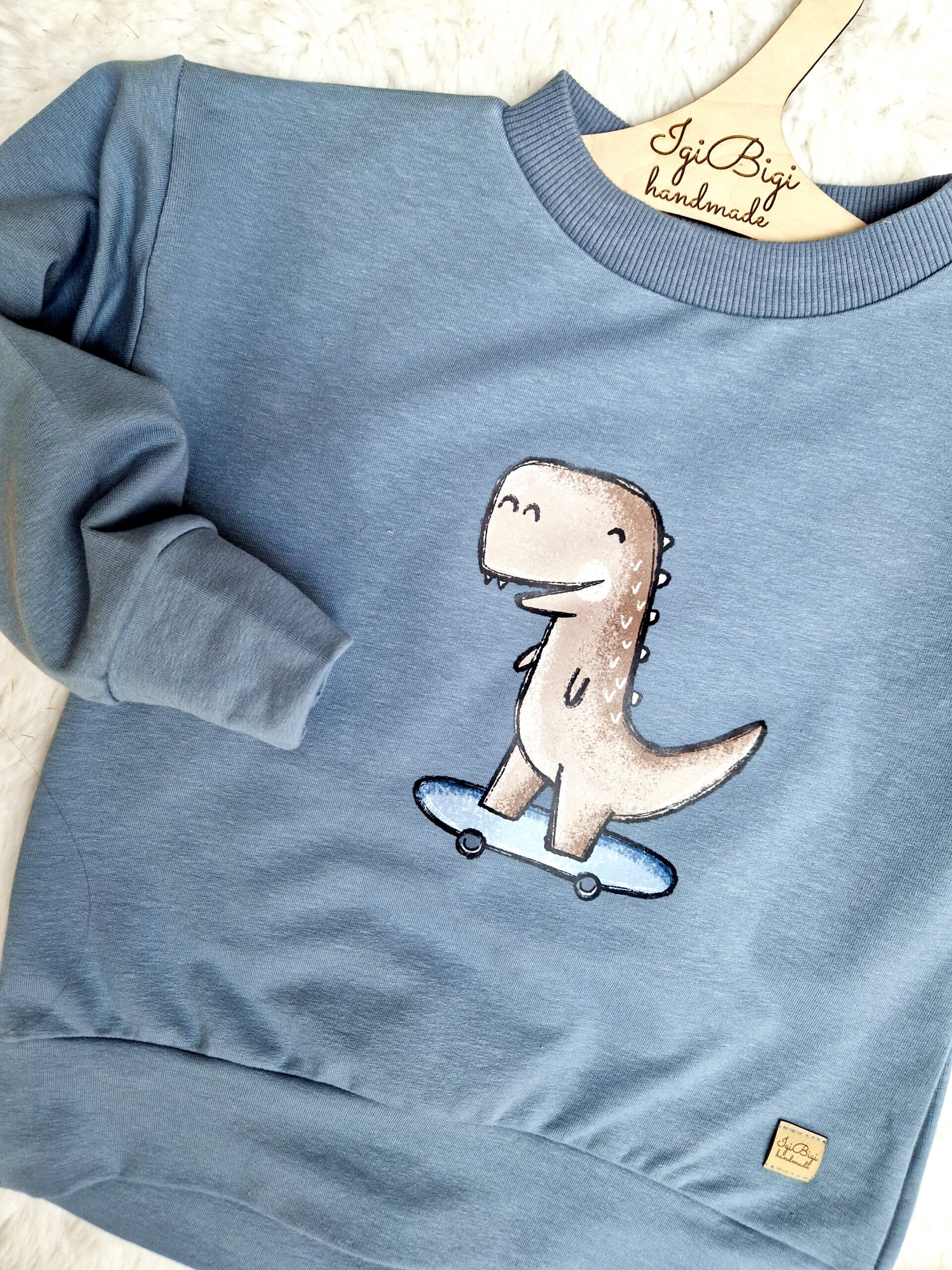 Bluza DINOROLL brudny niebieski