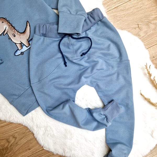 Spodnie chłopięce LOW brudny niebieski