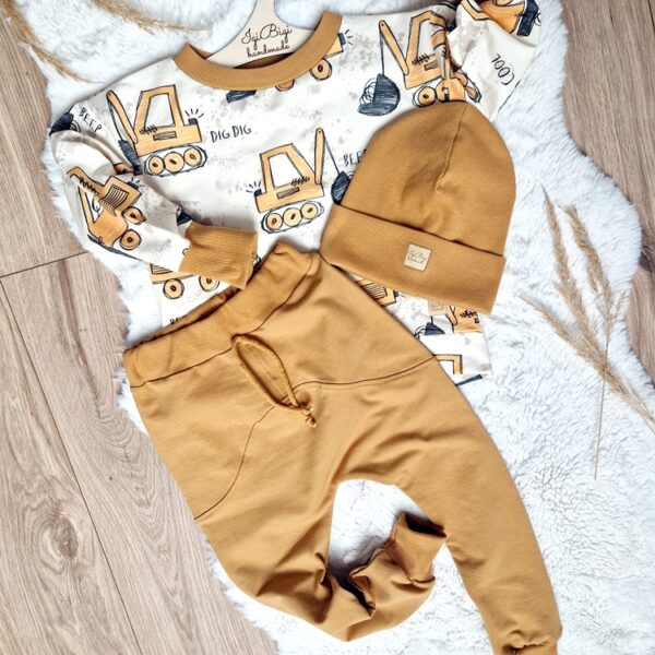 Bluza KOPARY+spodnie LOW musztarda