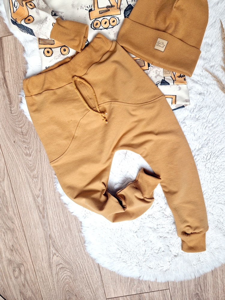 Bluza KOPARY+spodnie LOW musztarda