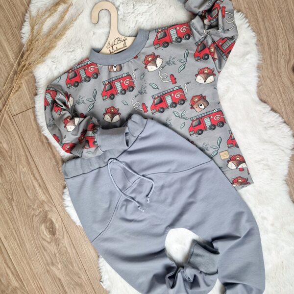 Bluza STRAŻ+spodnie LOW popiel