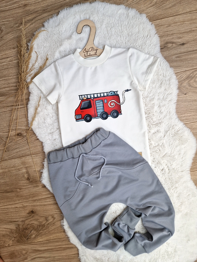 Spodnie chłopięce LOW popiel