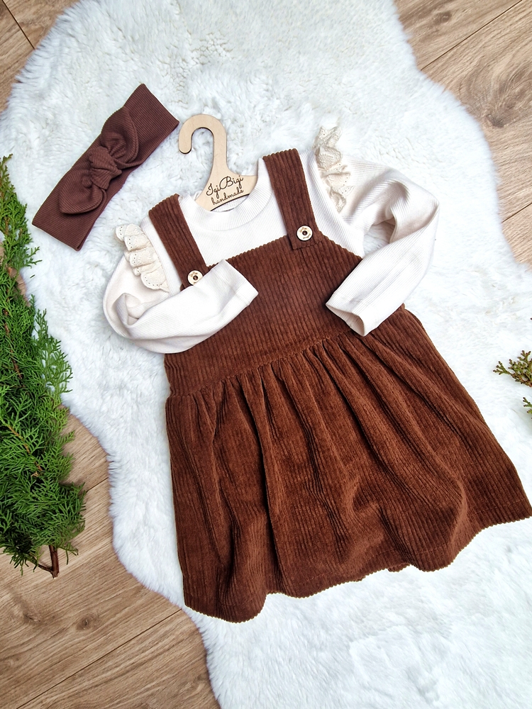 PRĄŻKOWANA bluzeczka/body z KORONKĄ