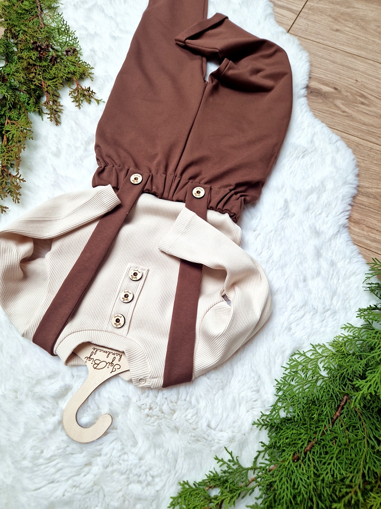 Spodnie z szelkami PRALINA