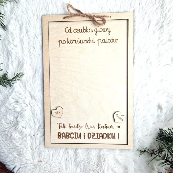 Laurka dla BABCI/DZIADKA odcisk dłoni