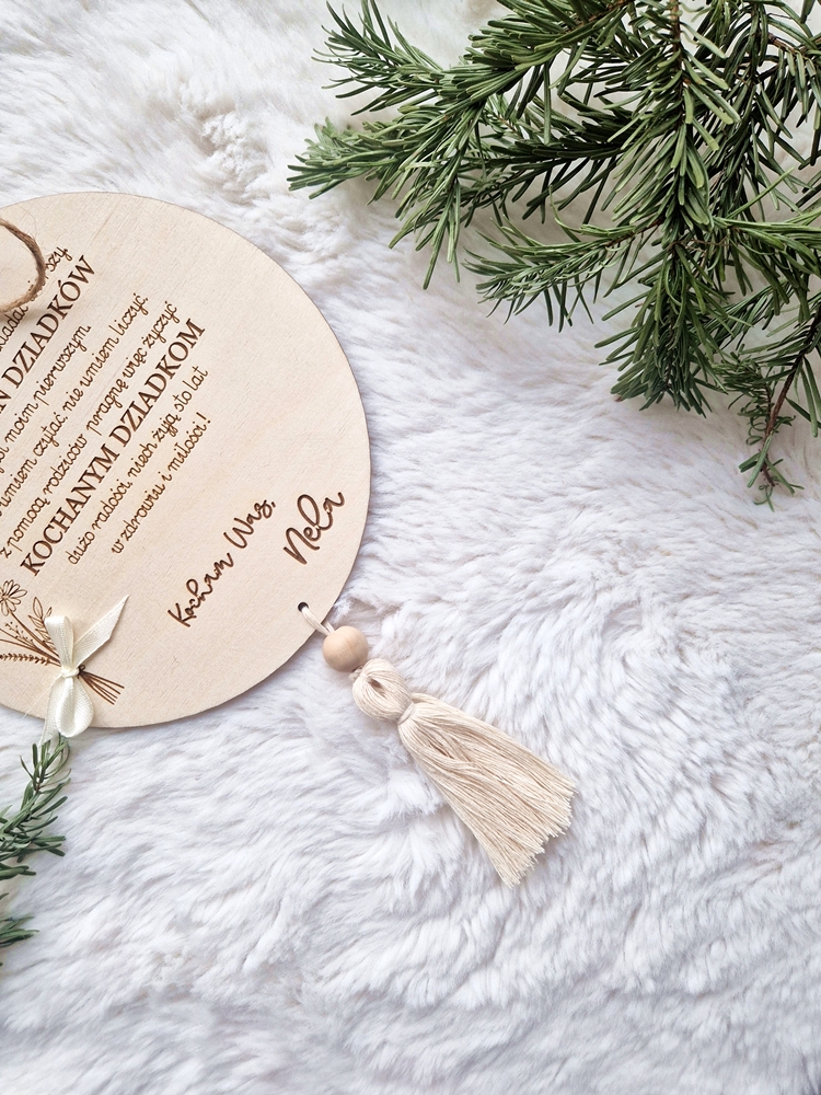 Tabliczka z życzeniami na DZIEŃ DZIADKÓW