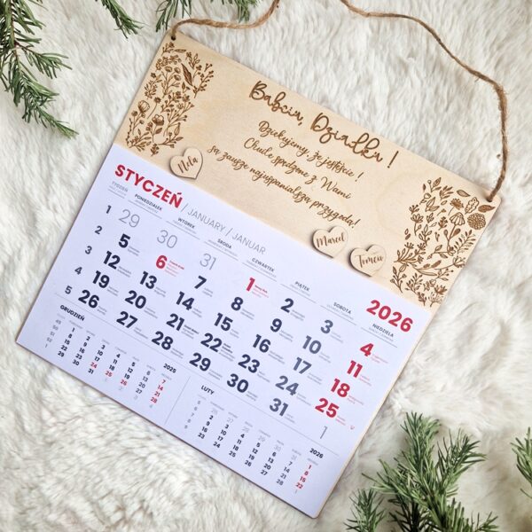 KALENDARZ na DZIEŃ BABCI/DZIADKA
