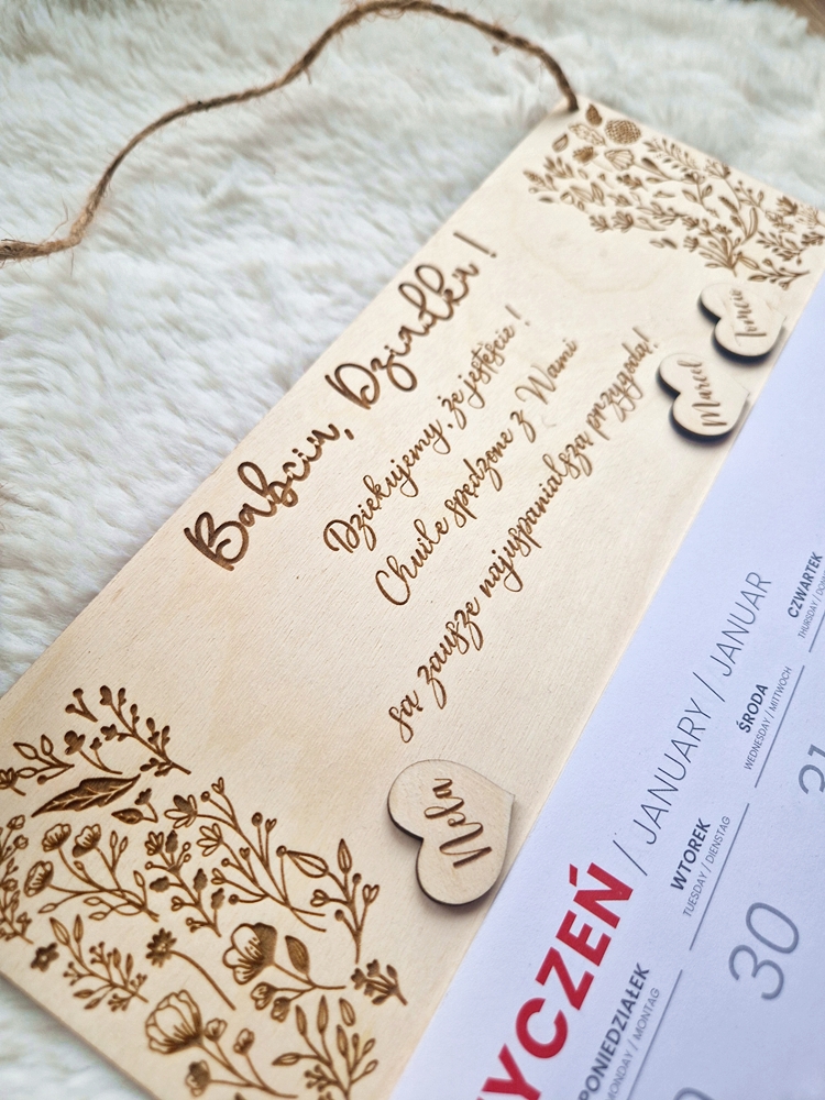 KALENDARZ na DZIEŃ BABCI/DZIADKA