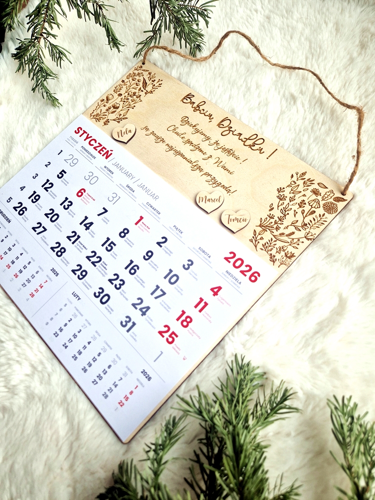 KALENDARZ na DZIEŃ BABCI/DZIADKA