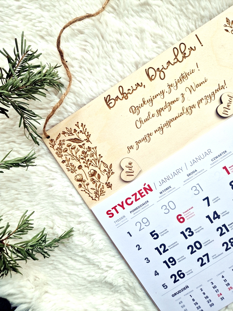 KALENDARZ na DZIEŃ BABCI/DZIADKA