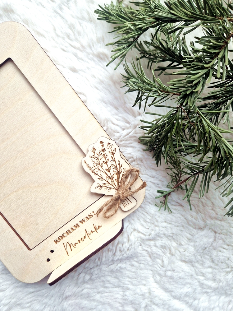 RAMKA stojąca na zdjęcie na dzień BABCI/DZIADKA