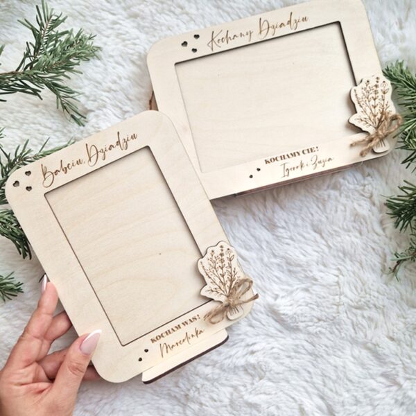 RAMKA stojąca na zdjęcie na dzień BABCI/DZIADKA