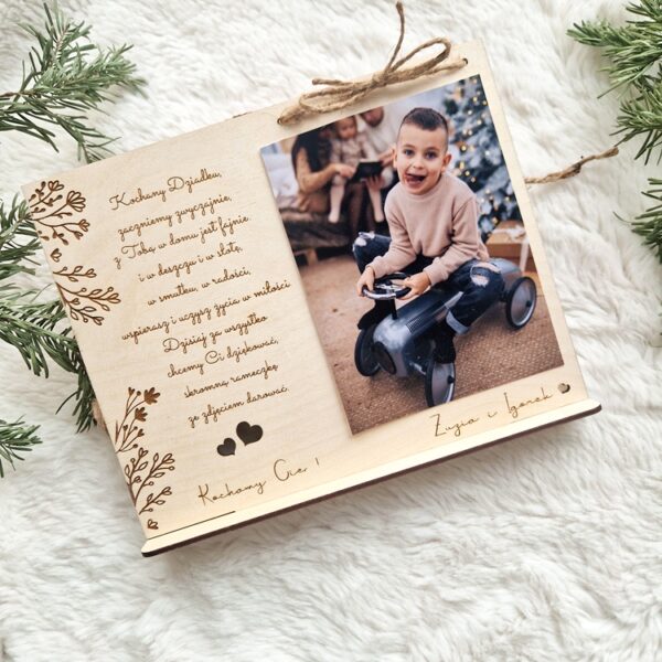 RAMKA na zdjęcie na dzień BABCI/DZIADKA stojąca