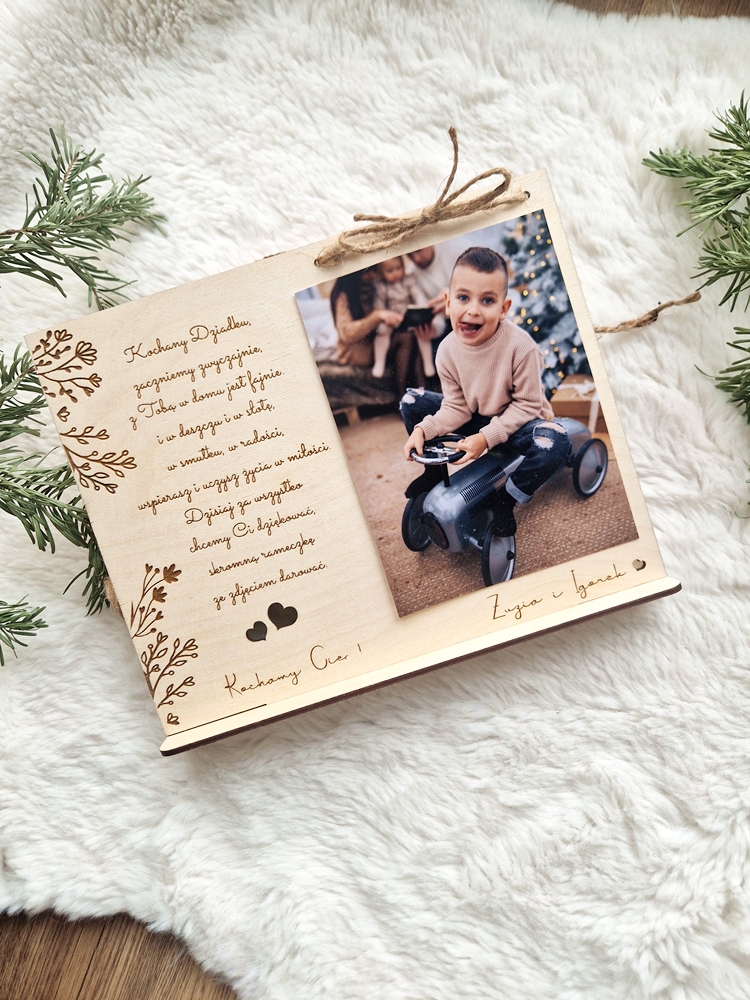 RAMKA na zdjęcie na dzień BABCI/DZIADKA stojąca