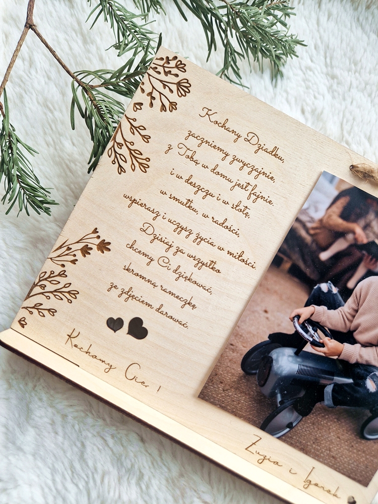 RAMKA na zdjęcie na dzień BABCI/DZIADKA stojąca