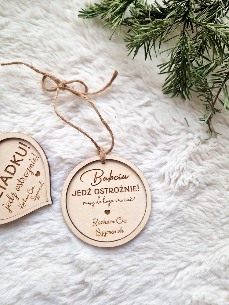 ZAWIESZKA samochodowa dla BABCI/DZIADKA