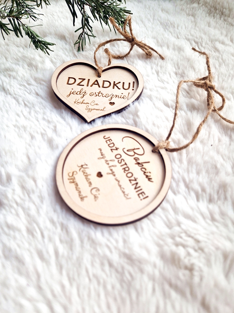 ZAWIESZKA samochodowa dla BABCI/DZIADKA