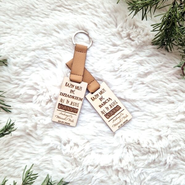 BRELOCZEK wyjątkowy BABCIA/DZIADEK/PRADZIADEK