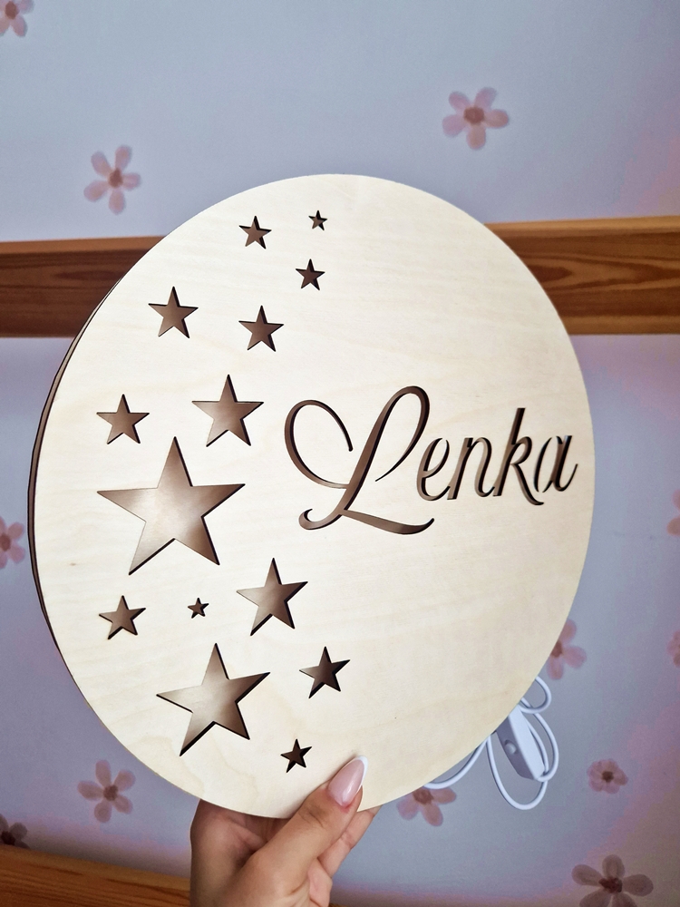 Lampka LED gwiadki imienna