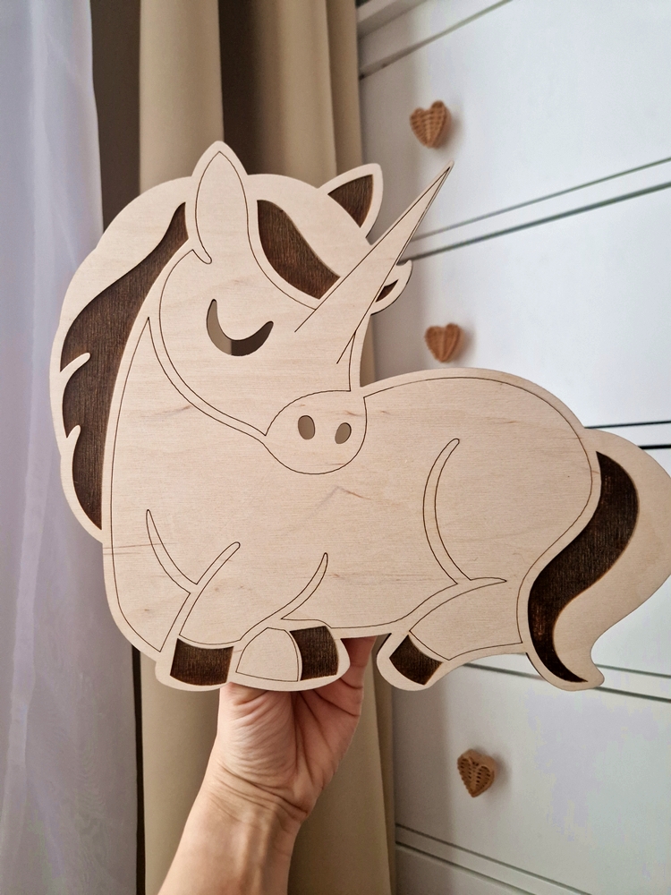 Lampka LED jednorożec