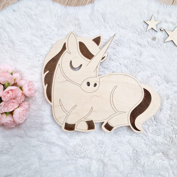 Lampka LED jednorożec