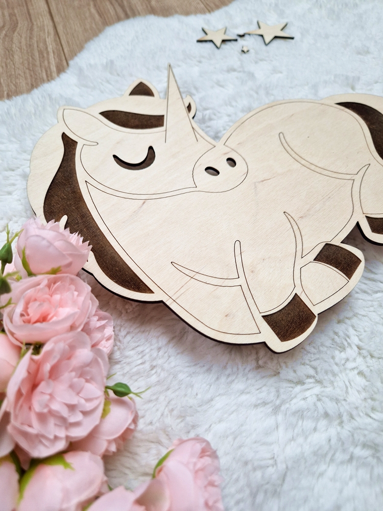 Lampka LED jednorożec