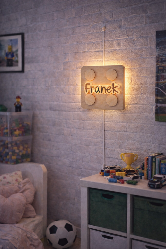 Lampka LED lego
