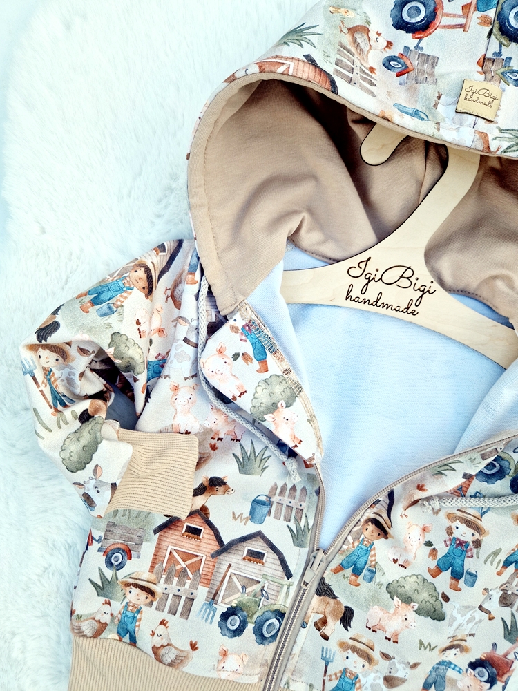 BLUZA wiejskie żyćko kaptur